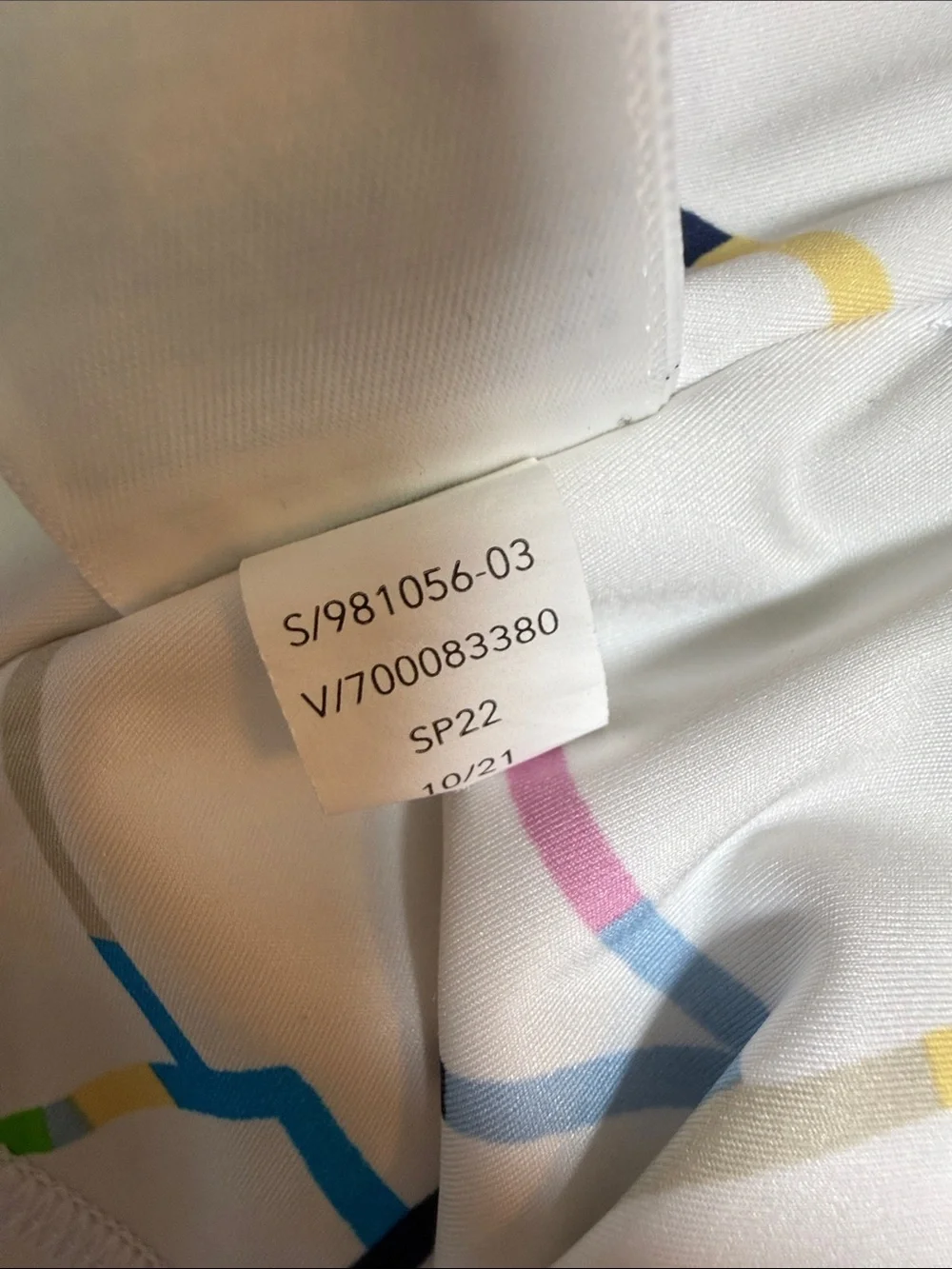 Athleta Ace Printed Tennis Skort 13.5 White Multicolor Pattern W2525 Sz L
